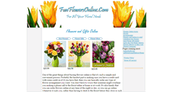 Desktop Screenshot of funflowersonline.com