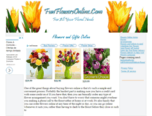 Tablet Screenshot of funflowersonline.com